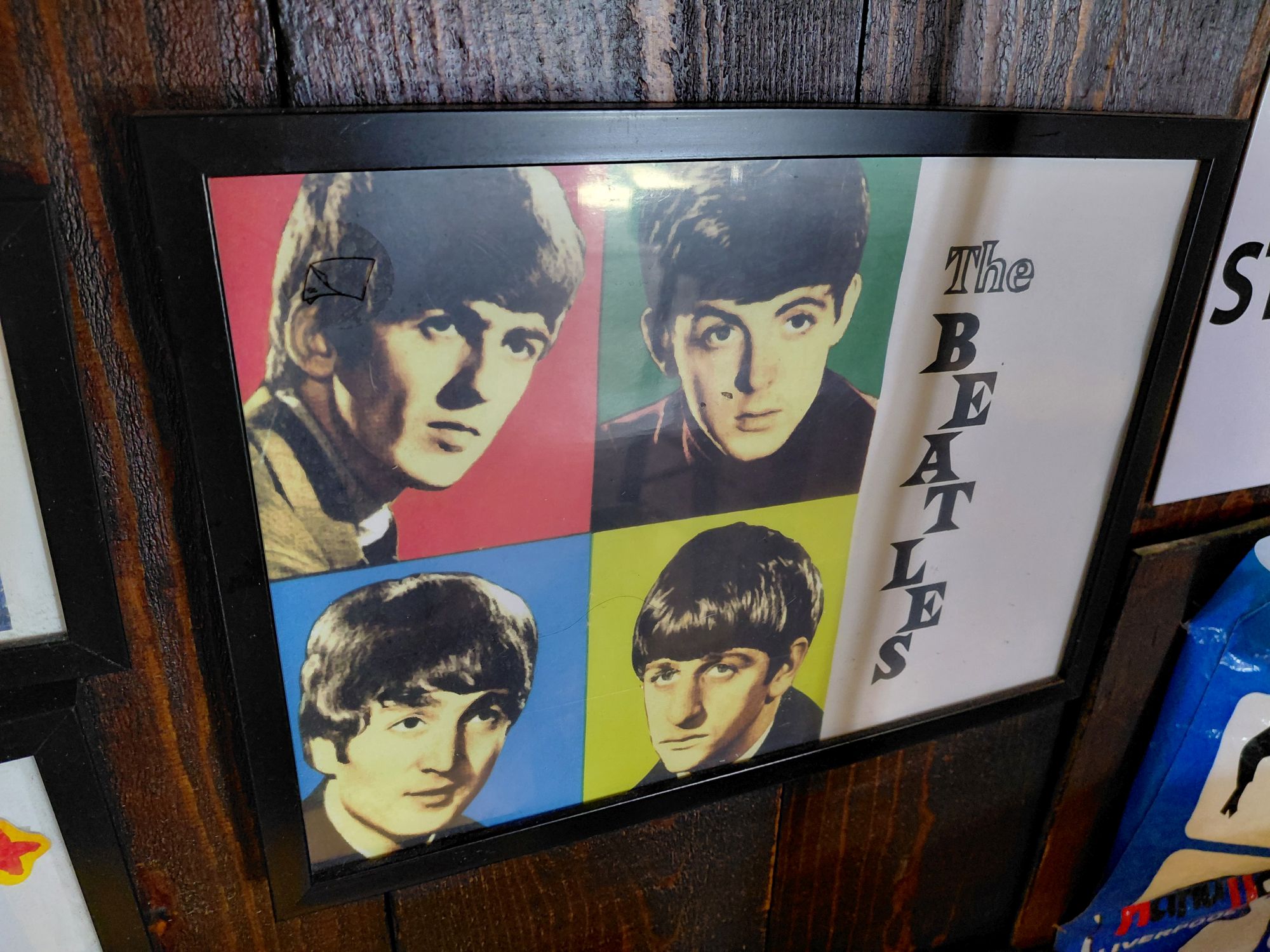 The Beatles pop-art poster at the Oasis Beatles Museum